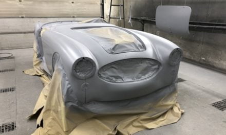 Austin Healey staat in de grondverf.