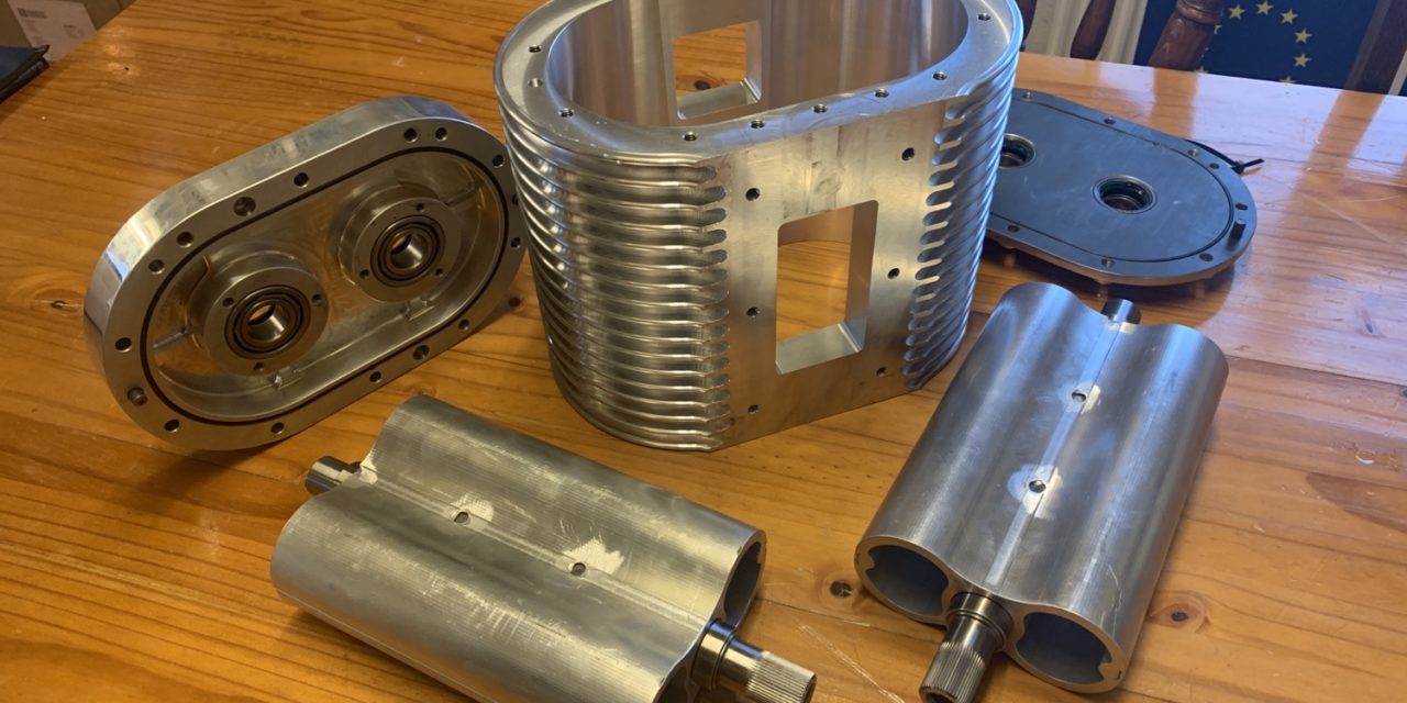 Compressor aan het maken voor een Bentley.