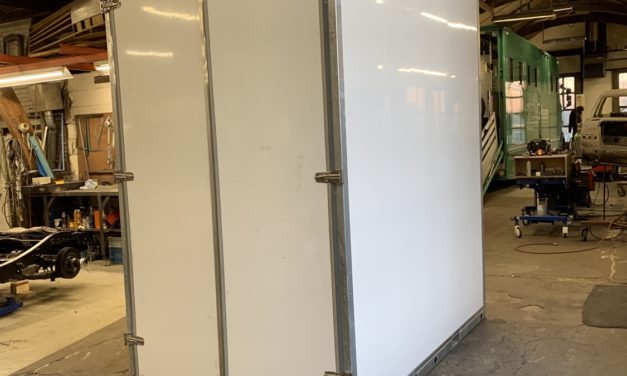 Verhuiscontainer aan het ontwikkelen.