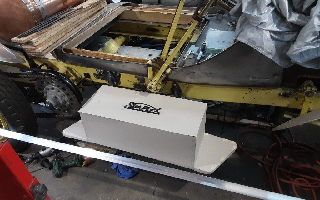 Kist ontworpen voor de American Lafrance nu nog karton straks van hout en aluminium