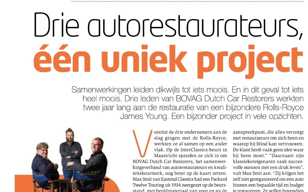 Erg leuk stukje in de Bovag-krant.