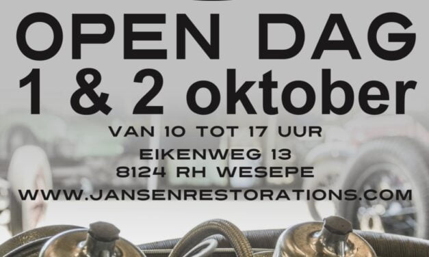 Open dagen 1-2 oktober