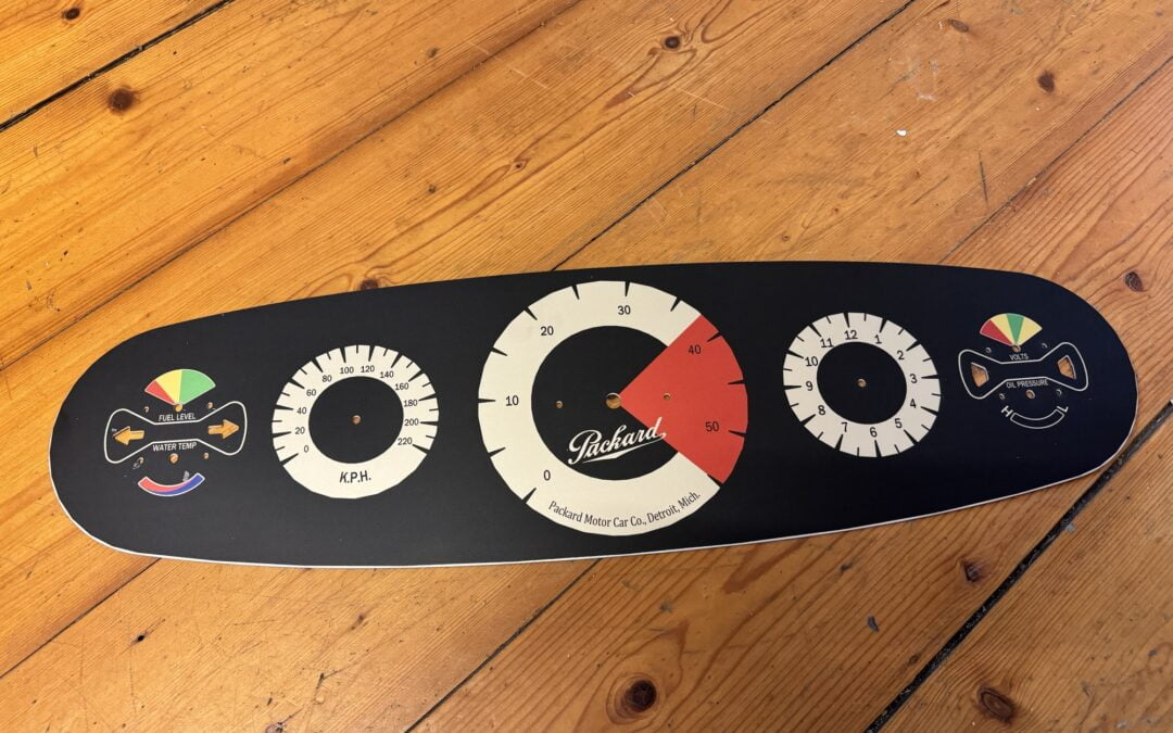 Dashboard gemaakt voor de Packard