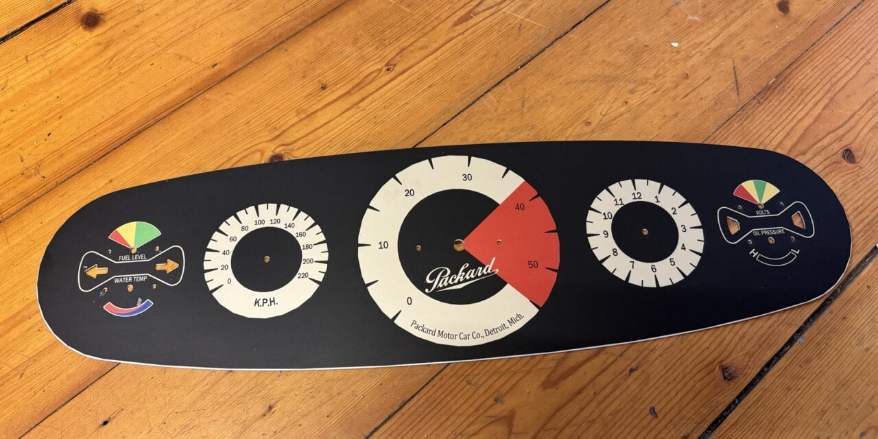 Dashboard gemaakt voor de Packard