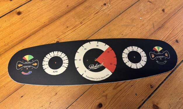 Dashboard gemaakt voor de Packard