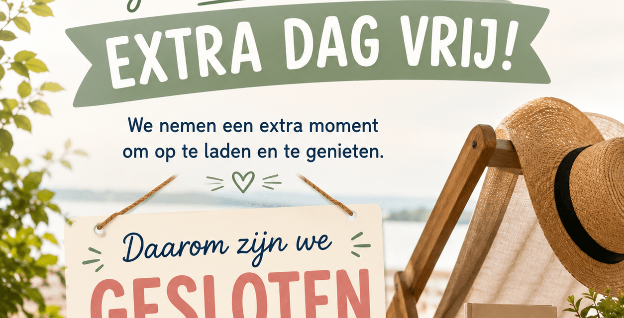 Extra dagje vrij!