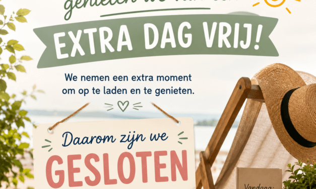 Extra dagje vrij!